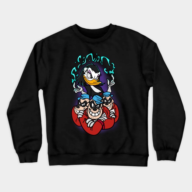 Evil Ducktales Crewneck Sweatshirt by ESVK_Art